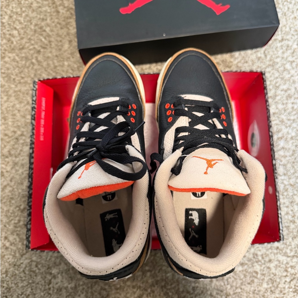 Jordan Kids Black, Sail & Orange High-Top Sneakers